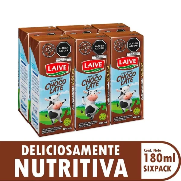 Pack x6 Leche Sabor Chocolate Laive 180ml
