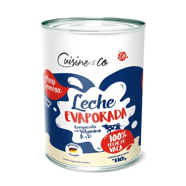 Leche Evaporada  Cousine&Co x 410gr